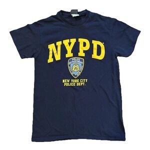 NYPD T-Shirt Men's Small Navy Blue Officially Licensed New York Police Dept Tee